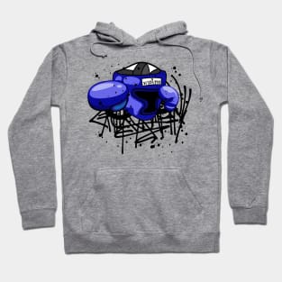 Muay Thai Boxing Graffiti Street Art Hoodie